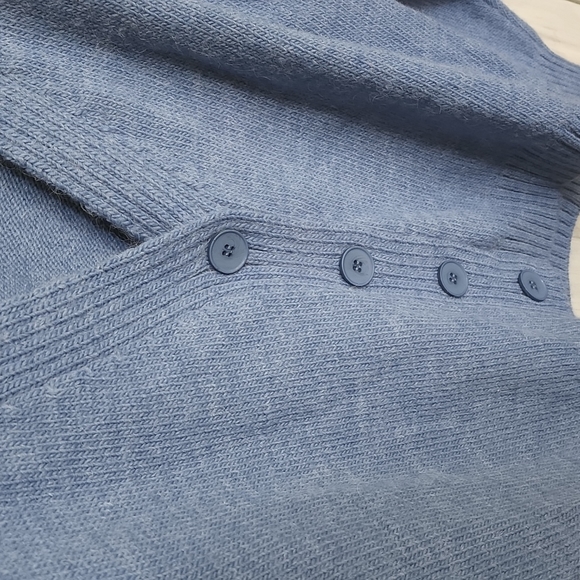 ASOS Design V-Neck Cardigan Puff Sleeve Blue UK 16 | US 12 NEW NWT - Picture 10 of 15